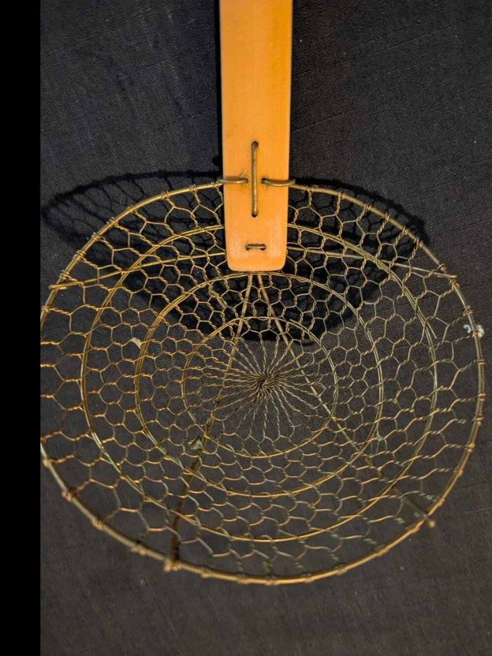 Vintage Wire Skimmer Spider Strainer Kitchen Tool